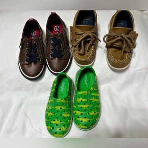 Boys size 6 Cat & Jack, Crown and Ivy water shoes and docksiders.